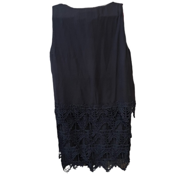 NWT Hanii Y Navy Polyester & Silk Dress - Picture 3 of 5